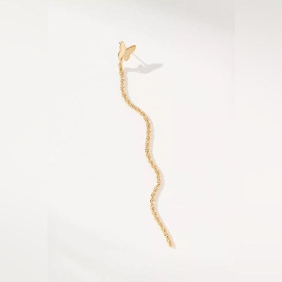 NWT Butterfly Chain Drop Earrings - Picture 2 of 3